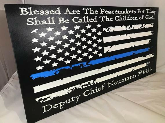 The American Store Personalized Police Officer Gifts Police Sign Rustic Thin Blue Line American Flag Home Decor Anniversary Fathers Day Christmas Graduation 12 The American Store Personalized Police Officer Gifts Police Sign Rustic Thin Blue Line American Flag Home Decor Anniversary Fathers Day Christmas Graduation
