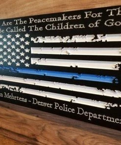 The American Store Personalized Police Officer Gifts Police Sign Rustic Thin Blue Line American Flag Home Decor Anniversary Fathers Day Christmas Graduation 15 The American Store Personalized Police Officer Gifts Police Sign Rustic Thin Blue Line American Flag Home Decor Anniversary Fathers Day Christmas Graduation