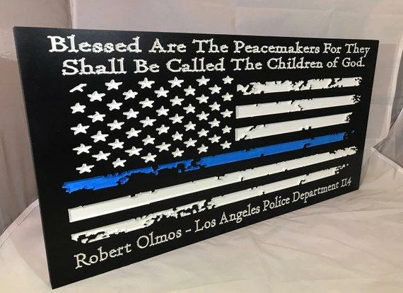 The American Store Personalized Police Officer Gifts Police Sign Rustic Thin Blue Line American Flag Home Decor Anniversary Fathers Day Christmas Graduation 9 The American Store Personalized Police Officer Gifts Police Sign Rustic Thin Blue Line American Flag Home Decor Anniversary Fathers Day Christmas Graduation