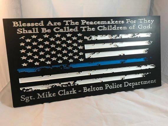 The American Store Personalized Police Officer Gifts Police Sign Rustic Thin Blue Line American Flag Home Decor Anniversary Fathers Day Christmas Graduation 10 The American Store Personalized Police Officer Gifts Police Sign Rustic Thin Blue Line American Flag Home Decor Anniversary Fathers Day Christmas Graduation