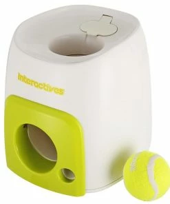 Onlineamericanstore Pets Pet Dog Puppy Interactive Fetch Ball Trainning Baseball Reward Machine Tennis Pet Funny Toys For Small Animals (Ball Included)