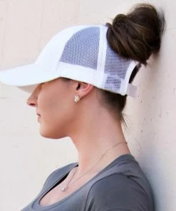 Onlineamericanstore Ponytail Baseball Cap - Assorted Colors 17 Onlineamericanstore Ponytail Baseball Cap - Assorted Colors