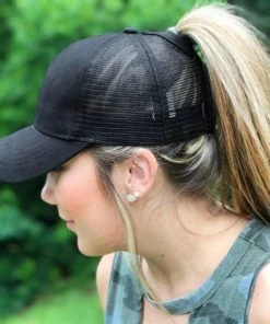 Onlineamericanstore Ponytail Baseball Cap - Assorted Colors 18 Onlineamericanstore Ponytail Baseball Cap - Assorted Colors
