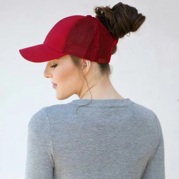 Onlineamericanstore Ponytail Baseball Cap - Assorted Colors 11 Onlineamericanstore Ponytail Baseball Cap - Assorted Colors