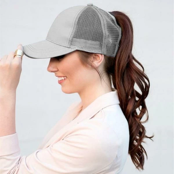 Onlineamericanstore Ponytail Baseball Cap - Assorted Colors 12 Onlineamericanstore Ponytail Baseball Cap - Assorted Colors