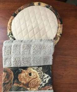 NonniesOriginals Pets PotHolder Set (Two Potholders And One Towel) - DOGS