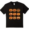 FredGreeneDesign Pumpkin Emoji T-Shirt, Pumpkin Shirt Emoji Halloween Costume