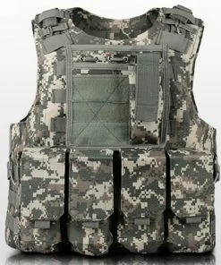 ROCOTACTICAL Store Quick Release Military Modular Molle CIRAS Tactical Vests Assault Vest Airsoft Combat Vests Includes Mag Pouch & Acessory Bag
