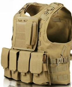 ROCOTACTICAL Store Quick Release Military Modular Molle CIRAS Tactical Vests Assault Vest Airsoft Combat Vests Includes Mag Pouch & Acessory Bag