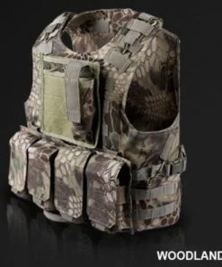 ROCOTACTICAL Store Quick Release Military Modular Molle CIRAS Tactical Vests Assault Vest Airsoft Combat Vests Includes Mag Pouch & Acessory Bag