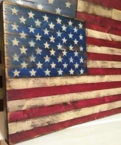 The American Store Concealment Flags REGULAR 37" Pallet Wood Flag, Rustic American Flag, Wooden American Flag, American Flag Wall Art, Wood American Flag, Fixer Upper Decor
