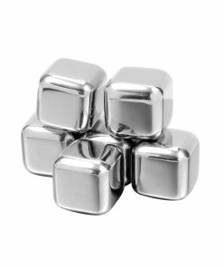 Onlineamericanstore Reusable Stainless Steel Chilling Cube Stones Pack Of 8/6/4