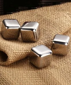 Onlineamericanstore Reusable Stainless Steel Chilling Cube Stones Pack Of 8/6/4