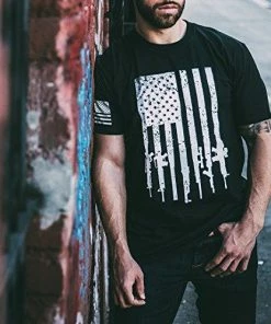 DURO Threads Rifle Flag Pro-Gun Patriotic T-Shirt Mens Clothing 8 DURO Threads Rifle Flag Pro-Gun Patriotic T-Shirt Mens Clothing