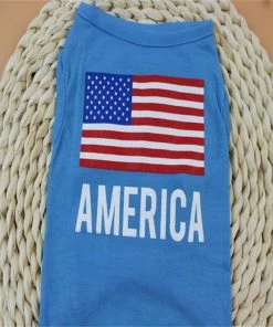 Shenzhen Love Home Wholesale Co., Ltd Pets Rush Sale!American Flag Cute Pet Vest Clothing Small Puppy Costume Summer Apparel Ropa De Verano Para Perros Pet Cat Dog Clothes