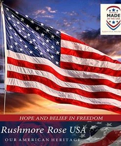 Rushmore Rose USA American Flag - Made In USA. Premium 3x5 US Flags. Embroidered Stars And Stripes - American Flags Made In America 18 Rushmore Rose USA American Flag - Made In USA. Premium 3x5 US Flags. Embroidered Stars And Stripes - American Flags Made In America