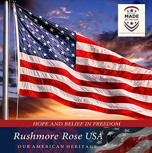 Rushmore Rose USA American Flag - Made In USA. Premium 3x5 US Flags. Embroidered Stars And Stripes - American Flags Made In America 7 Rushmore Rose USA American Flag - Made In USA. Premium 3x5 US Flags. Embroidered Stars And Stripes - American Flags Made In America