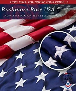 Rushmore Rose USA American Flag - Made In USA. Premium 3x5 US Flags. Embroidered Stars And Stripes - American Flags Made In America 21 Rushmore Rose USA American Flag - Made In USA. Premium 3x5 US Flags. Embroidered Stars And Stripes - American Flags Made In America