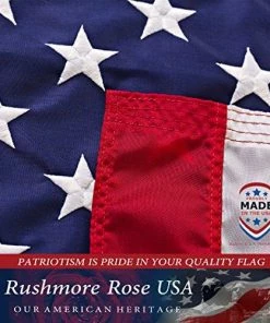 Rushmore Rose USA American Flag - Made In USA. Premium 3x5 US Flags. Embroidered Stars And Stripes - American Flags Made In America 23 Rushmore Rose USA American Flag - Made In USA. Premium 3x5 US Flags. Embroidered Stars And Stripes - American Flags Made In America