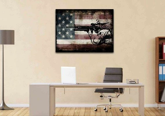 EdgyPatriots Rustic American Flag With Soldiers #1 - Army Rangers- Military Art- Patriotic Wall Art- Navy Seals- Army Wall Decor- US Marines- Canvas 7 EdgyPatriots Rustic American Flag With Soldiers #1 - Army Rangers- Military Art- Patriotic Wall Art- Navy Seals- Army Wall Decor- US Marines- Canvas