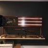 SDWoodDesigns Rustic American Flag, Concealed Weapon Flag Cabinet, Wooden American Flag, American Flag Wall Art, Weathered American Flag,