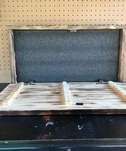 TacticalTimber Rustic Wood American Flag Firearm Concealment Cabinet Case Home Decor USA