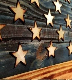 Homegrownwoodenflags Rustic Wooden American Flag Concealment Flags