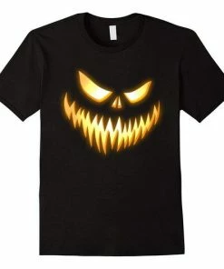 FredGreeneDesign Scary Pumpkin Halloween Shirt Halloween Clothing