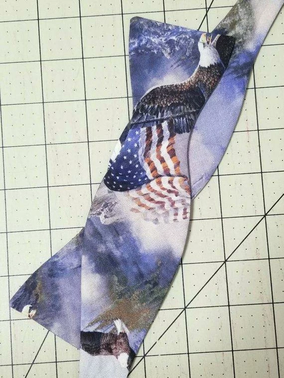 LamFineDesigns Self-tie And Pre-tie Bow Tie | US Patriotic | American Flag, Flying Eagle | Mount Rushmore Clothing Accessories 6 LamFineDesigns Self-tie And Pre-tie Bow Tie | US Patriotic | American Flag, Flying Eagle | Mount Rushmore Clothing Accessories