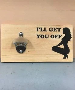 EverestNow Sexy Sign - Wall Mount Bottle Opener - Gift For Groom - Gift For Groomsman - Gift For Best Man - Mature Gag Gift - Stripper Silhouette