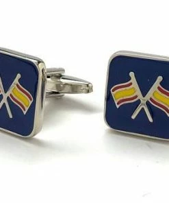 PerfectCufflinks Accessories Ship Boat Flags Cufflinks Sailing Colors Silver Tone With Enamel Colors Cuff Links Comes With Gift Box