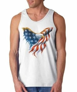 Shop4Ever Eagle USA Flag Men's Tank Top 4th Of July Tank Tops 23 Shop4Ever Eagle USA Flag Men's Tank Top 4th Of July Tank Tops