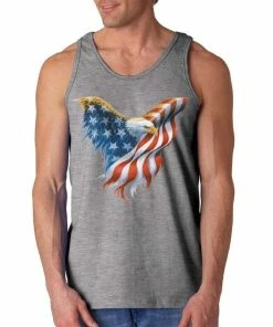 Shop4Ever Eagle USA Flag Men's Tank Top 4th Of July Tank Tops 26 Shop4Ever Eagle USA Flag Men's Tank Top 4th Of July Tank Tops