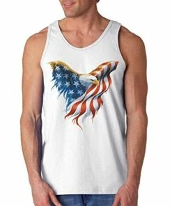 Shop4Ever Eagle USA Flag Men's Tank Top 4th Of July Tank Tops 28 Shop4Ever Eagle USA Flag Men's Tank Top 4th Of July Tank Tops