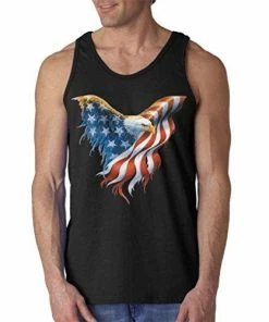 Shop4Ever Eagle USA Flag Men's Tank Top 4th Of July Tank Tops 34 Shop4Ever Eagle USA Flag Men's Tank Top 4th Of July Tank Tops