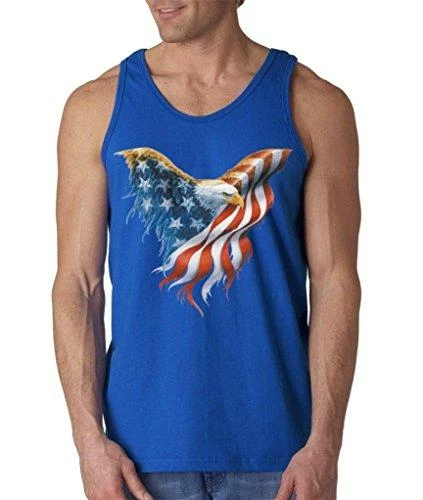 Shop4Ever Eagle USA Flag Men's Tank Top 4th Of July Tank Tops 20 Shop4Ever Eagle USA Flag Men's Tank Top 4th Of July Tank Tops