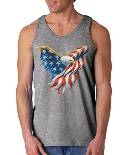 Shop4Ever Eagle USA Flag Men's Tank Top 4th Of July Tank Tops 21 Shop4Ever Eagle USA Flag Men's Tank Top 4th Of July Tank Tops