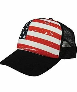 Shop4Ever USA American Flag Hat ~ 4th Of July ~ Patriotic Cap Clothing Accessories