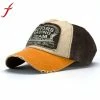 Onlineamericanstore Snapback New Unisex Baseball Cap Cotton Adjustable Motorcycle Cap Edge Grinding Do Old Hat Hip Hop Cap Flat Bone Feminino
