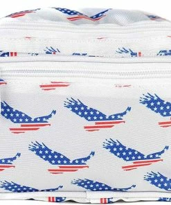 SoJourner Bags SoJourner American Flag Fanny Pack - USA, 4th Fourth Of July, Stars And Stripes, Red, White And Blue