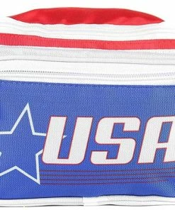 SoJourner Bags SoJourner American Flag Fanny Pack - USA, 4th Fourth Of July, Stars And Stripes, Red, White And Blue