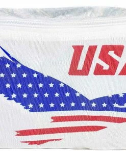 SoJourner Bags SoJourner American Flag Fanny Pack - USA, 4th Fourth Of July, Stars And Stripes, Red, White And Blue