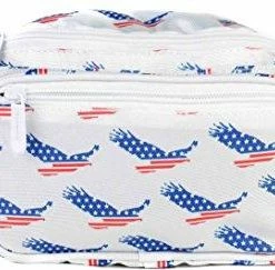 SoJourner Bags SoJourner American Flag Fanny Pack - USA, 4th Fourth Of July, Stars And Stripes, Red, White And Blue