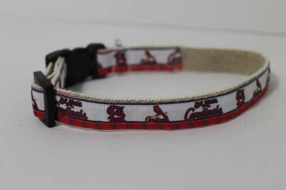 Collarswithcolor St Louis Cardinals Hemp Dog Collar Or Leash Pets 4 Collarswithcolor St Louis Cardinals Hemp Dog Collar Or Leash Pets