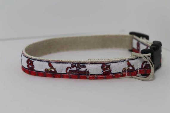 Collarswithcolor St Louis Cardinals Hemp Dog Collar Or Leash Pets 6 Collarswithcolor St Louis Cardinals Hemp Dog Collar Or Leash Pets