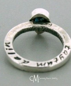 Courtneymariejewelry Accessories Stackabe Mothers Ring - Mothers Ring - Stackable Ring - Stackable Birthstone Ring - Stacking Mothers Ring - Custom Gemstone Ring - 7x5mm