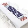 The American Store Patriotic Theme Party Supplies Stars & Stripes - Petite Labor Day USA Patriotic Party Paper Table Runner - 12" X 60"