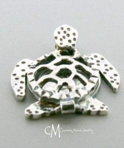 Courtneymariejewelry Sterling Silver Essential Oil Necklace - Sea Turtle Pendant - Sea Turtle Locket - Sterling Silver Locket - Aromatherapy Necklace Accessories