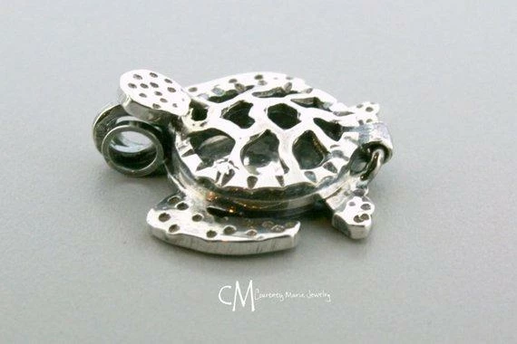 Courtneymariejewelry Sterling Silver Essential Oil Necklace - Sea Turtle Pendant - Sea Turtle Locket - Sterling Silver Locket - Aromatherapy Necklace Accessories 4 Courtneymariejewelry Sterling Silver Essential Oil Necklace - Sea Turtle Pendant - Sea Turtle Locket - Sterling Silver Locket - Aromatherapy Necklace Accessories