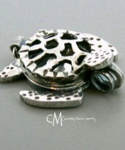 Courtneymariejewelry Sterling Silver Essential Oil Necklace - Sea Turtle Pendant - Sea Turtle Locket - Sterling Silver Locket - Aromatherapy Necklace Accessories 9 Courtneymariejewelry Sterling Silver Essential Oil Necklace - Sea Turtle Pendant - Sea Turtle Locket - Sterling Silver Locket - Aromatherapy Necklace Accessories